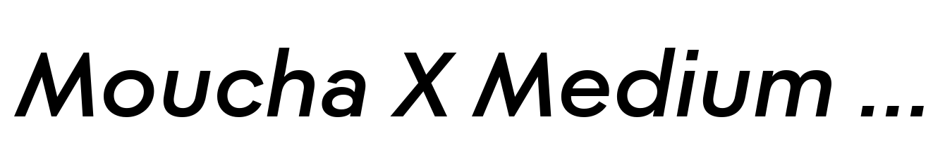 Moucha X Medium Italic